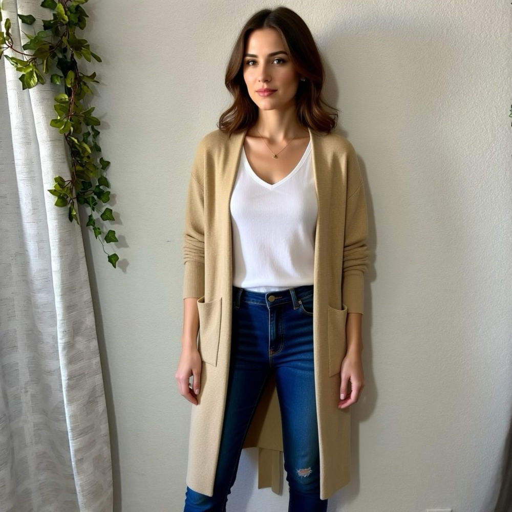 Little Puffy Michelle Choi Oversized Robe Cardigan, ONE SIZE